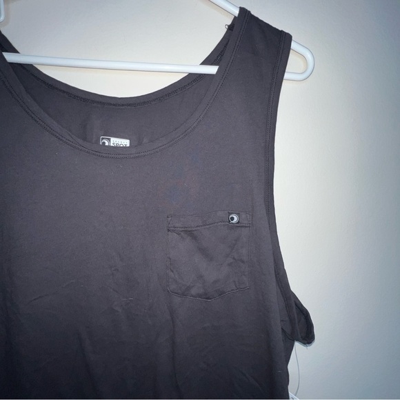 Secret Spot Surf Shop OBX Pigment Dyed Men’s Black Cotton Tank Size XXL - Picture 6 of 6